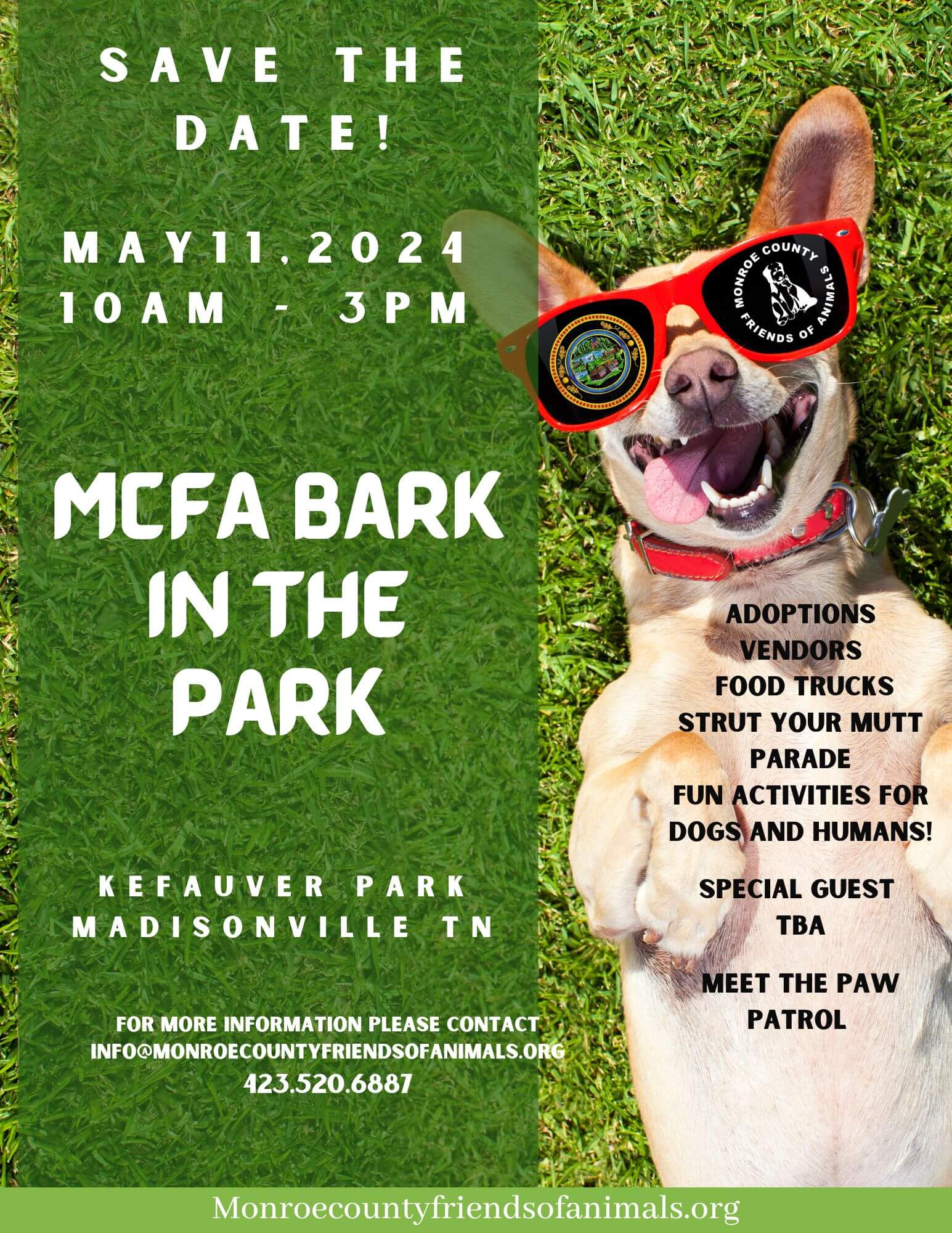 5/11/2024 Annual MCFA Bark in the Park - MCFA